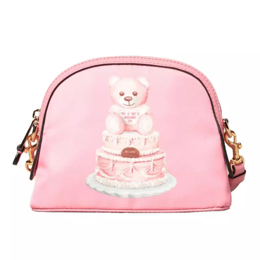 Pink Nylon Clutch Bag