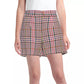 Chic Multicolor Tartan Cotton Shorts