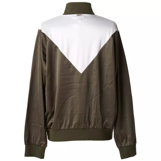 Green Rhinestone Embellished Sports Jacket