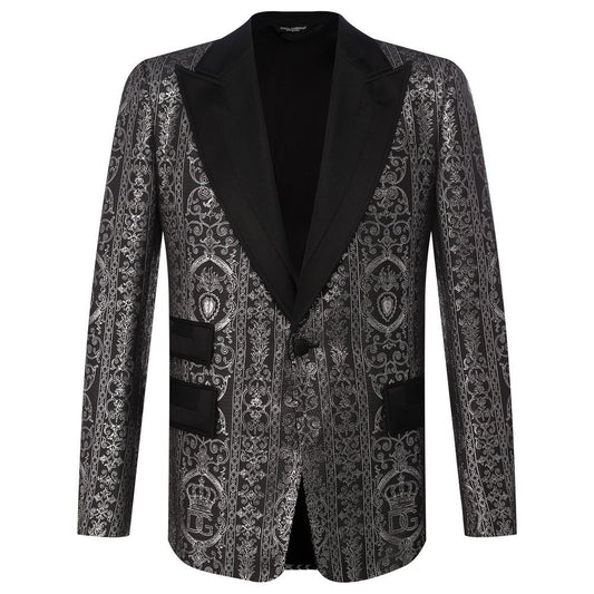 Elegant Jacquard Satin Silk Jacket