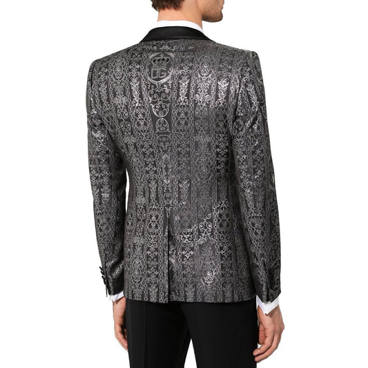 Elegant Jacquard Satin Silk Jacket