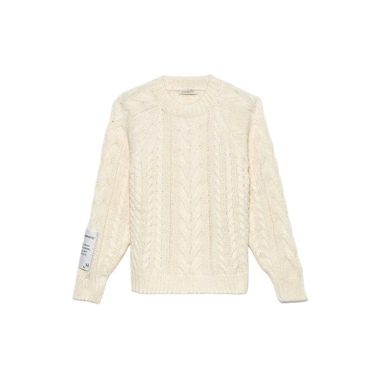 Elegant Cable-Knit Crew Neck Sweater