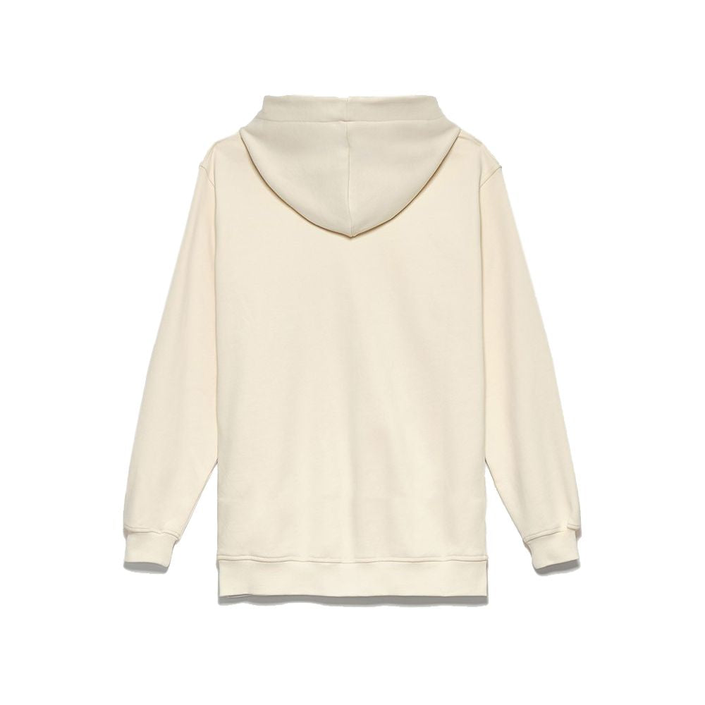 Elegant All-Zip Hooded Sweatshirt in White