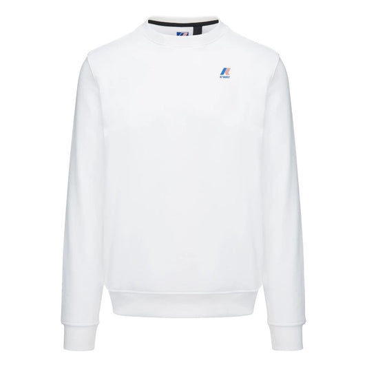 Elegant Unisex White Crewneck Sweatshirt