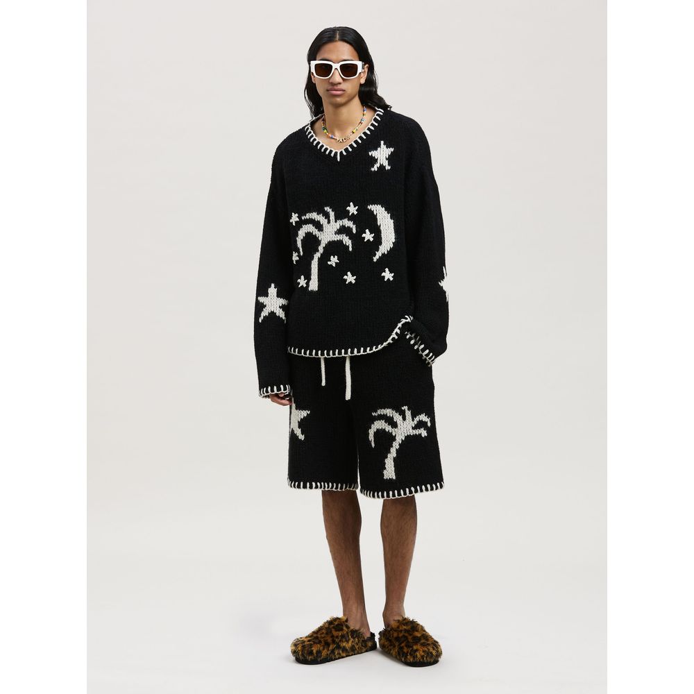 Nightsky Embroidered Wool Sweater