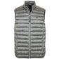 Sleek Sleeveless Gray Vest with Zip Closure