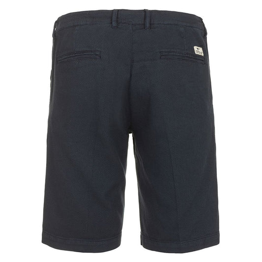Chic Blue Cotton Bermuda Shorts