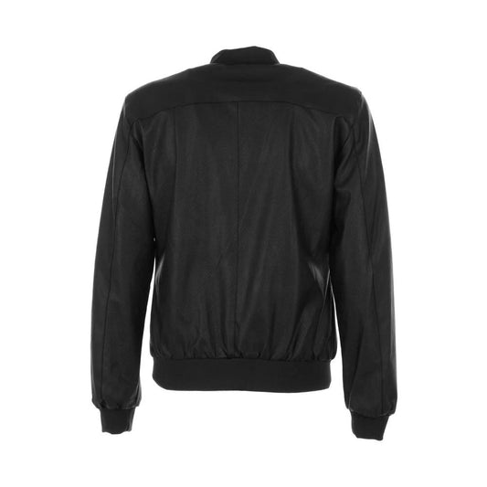 Sleek Perforated Faux Leather Jacket