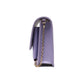 Elegant Purple Shoulder Bag with Gold Accents