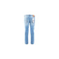 Sleek Comfort Denim Five-Pocket Light Wash Jeans