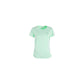 Chic Green Crew-Neck Tee with Side Drawstrings
