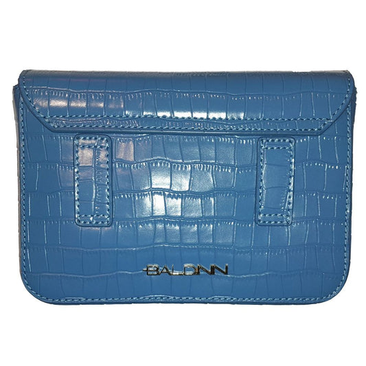 Light Blue Leather Di Calfskin Clutch Bag