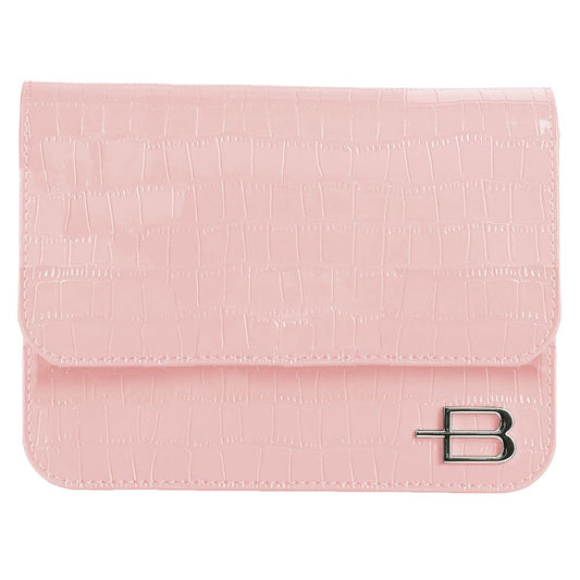 Pink Leather Di Calfskin Clutch Bag