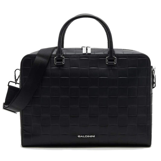 Elegant Checkered Calfskin Document Holder Bag