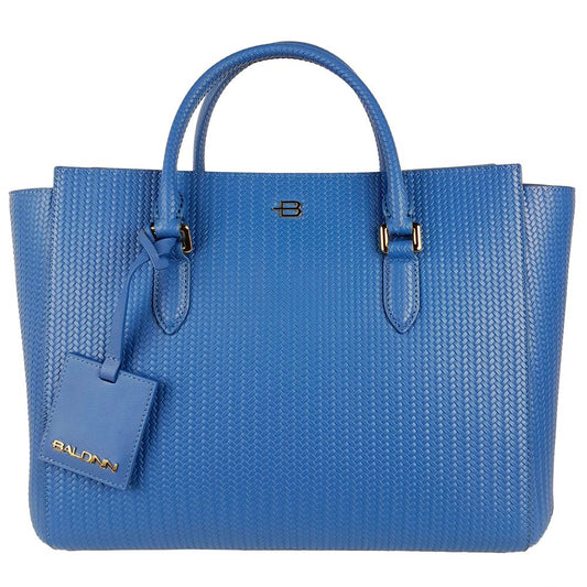 Light Blue Leather Di Calfskin Handbag