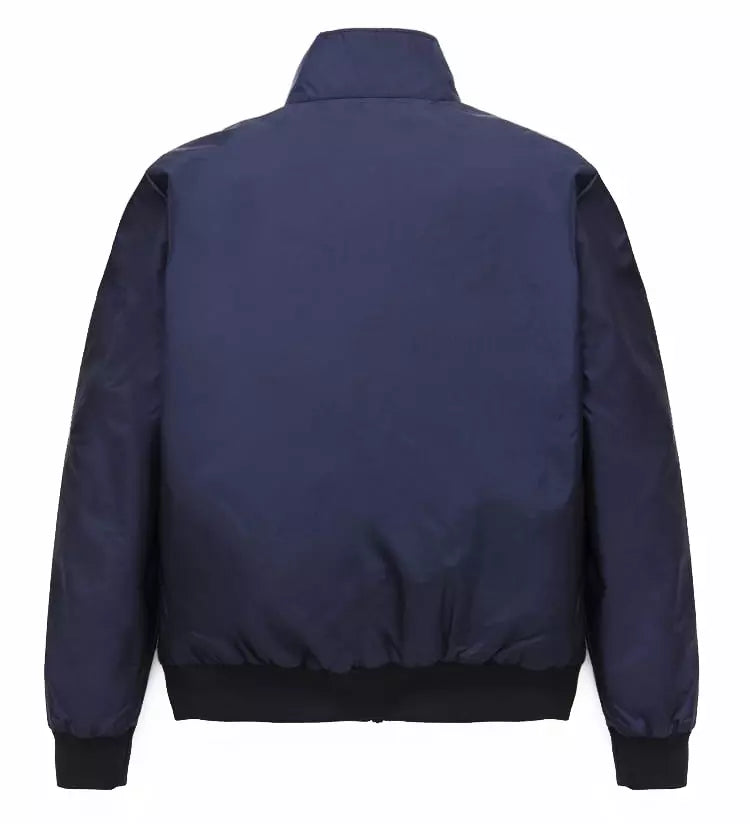 Sleek Nylon Men's Zip Jacket – Side & Breast Pockets