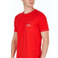 Slim Fit Red Pocket Tee with Iconic Logo