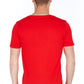 Chic Red Slim Fit Jersey Tee with Logo