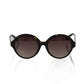 Chic Black Turtle Pattern Round Sunglasses