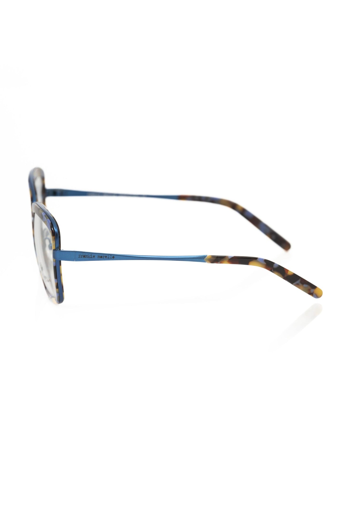 Chic Blue Havana Square Eyeglasses