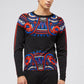 Chic Multicolored Fantasy Sweater