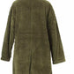 Elegant Wide Ribbed Cotton Jacket in Green
