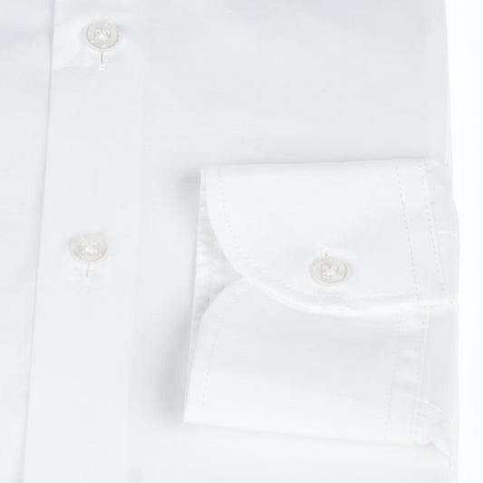 Elegant White Slim Fit Italian Shirt