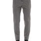 Sophisticated Gray Cotton-Stretch Trousers