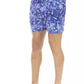 Chic Light Blue Printed Beach Shorts