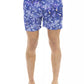 Chic Light Blue Printed Beach Shorts