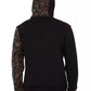 Sleek Black Cotton Hooded Sweatshirt