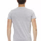 Chic Graphite Short Sleeve Tee with Front Print
