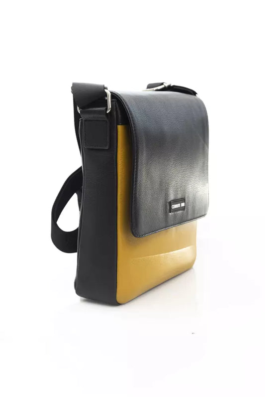 Elegant Yellow Leather Crossbody Bag