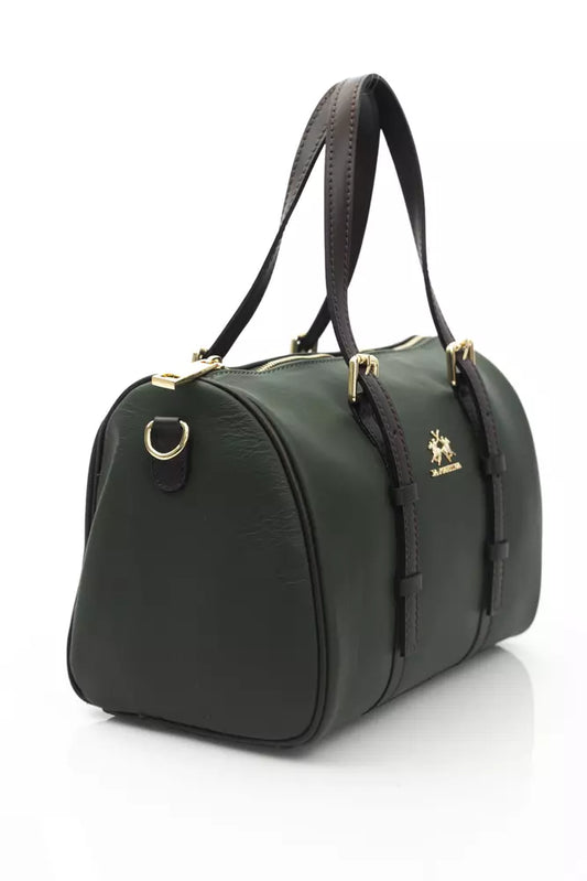 Elegant Green Leather Crossbody Bag