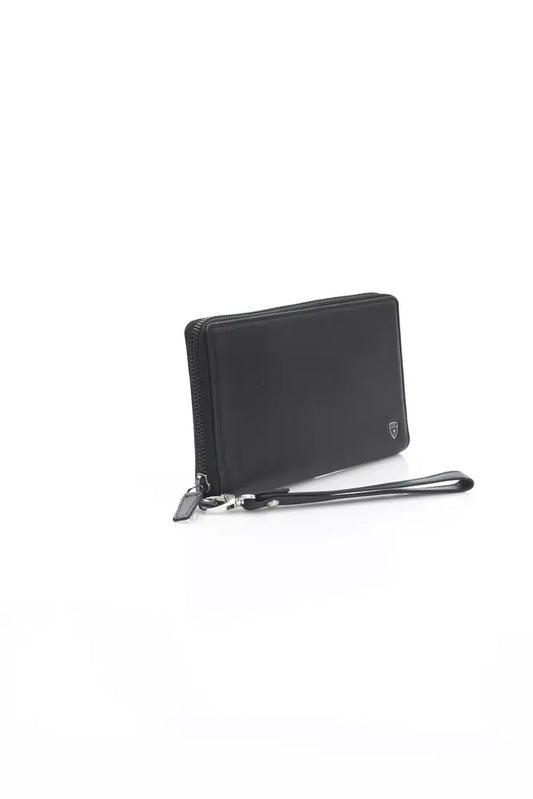 Black CALF Leather Wallet