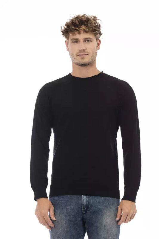 Sleek Crewneck Sweater in Luxe Fabric Blend
