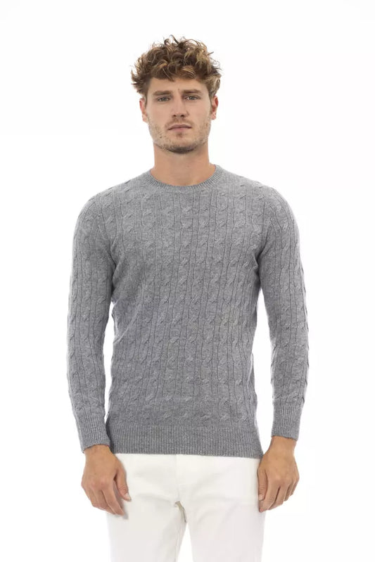 Exquisite Gray Crewneck Sweater