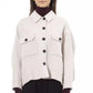 Elegant White Wool Blazer Jacket