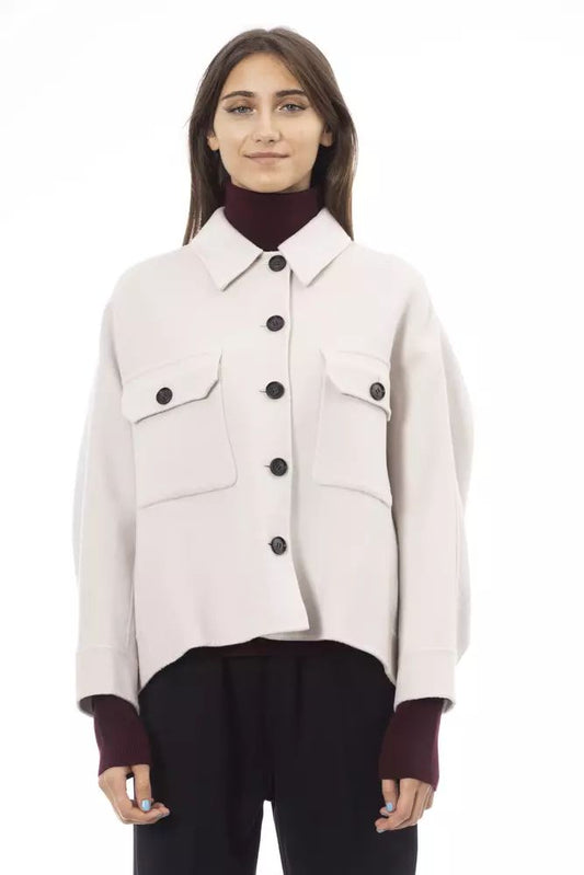 White Wool Blazer Jacket