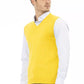 Sleek V-Neckline Yellow Vest