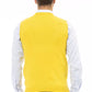 Sleek V-Neckline Yellow Vest