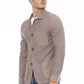 Elegant Beige Fabric Jacket for Men