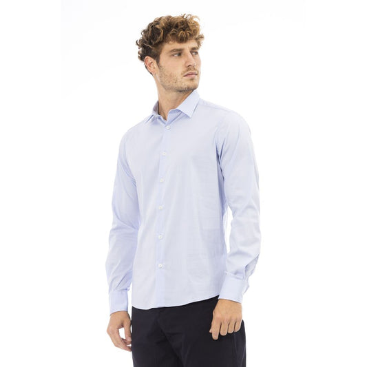 Baldinini Trend Elegance: Light Blue Italian Shirt