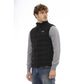 Sleek Quilted Zip Vest with Contrast Chest Patch