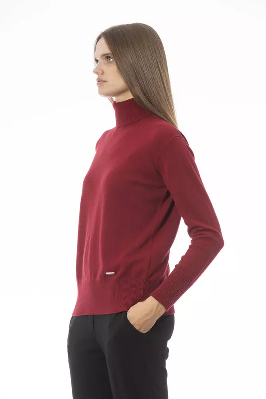 Scarlet Luxe Wool-Cashmere Blend Turtleneck Sweater