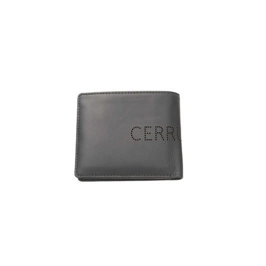 Sleek Gray Leather Wallet for Men