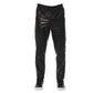 Sleek Black Leather Trousers for Men