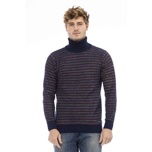 Elegant Turtleneck Sweater in Sumptuous Blue