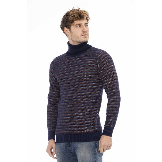 Elegant Turtleneck Sweater in Sumptuous Blue