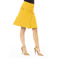 Elegant Yellow Wool-Blend Skirt